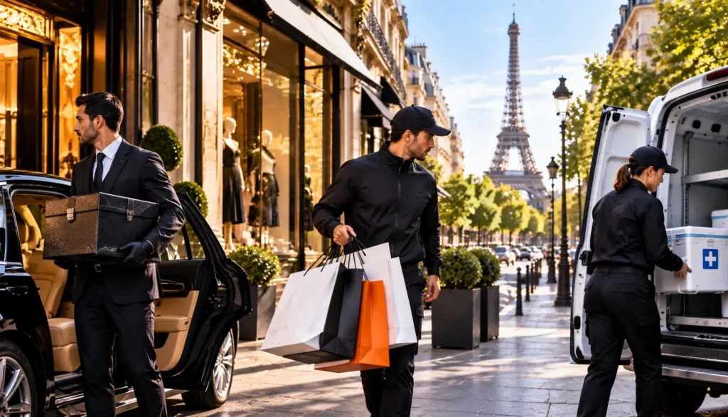 Coursier luxe, mode et médical à Paris